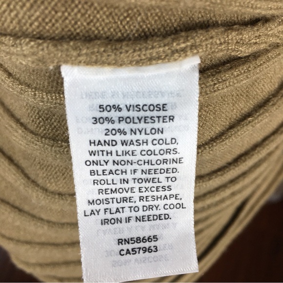 Open Edit Women's Tan Rib Tank Midi Stretch Knit Dress No Size Tag - Picture 12 of 13